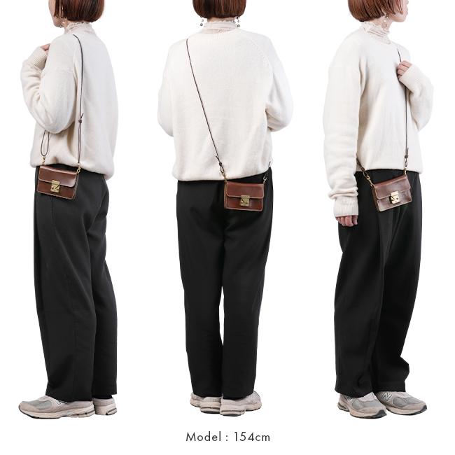 最大51% 1/11限定 SLOW スロウ バッグ 財布 コードバン ショルダーウォレット ウォレットバッグ ポシェット 本革 馬革 日本製 SLOW Cordovan SO876P | SLOW(ファッション) | 09