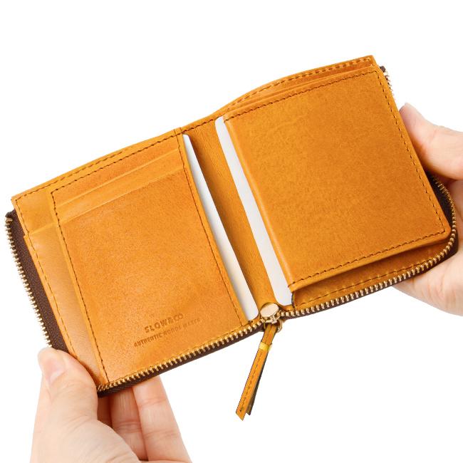 最大51% 8/12限定 SLOW スロウ ハービー 財布 二つ折り財布 L字ファスナー box型 小銭入れ 本革 日本製 メンズ ブランド Herbie SO882P | SLOW(ファッション) | 10