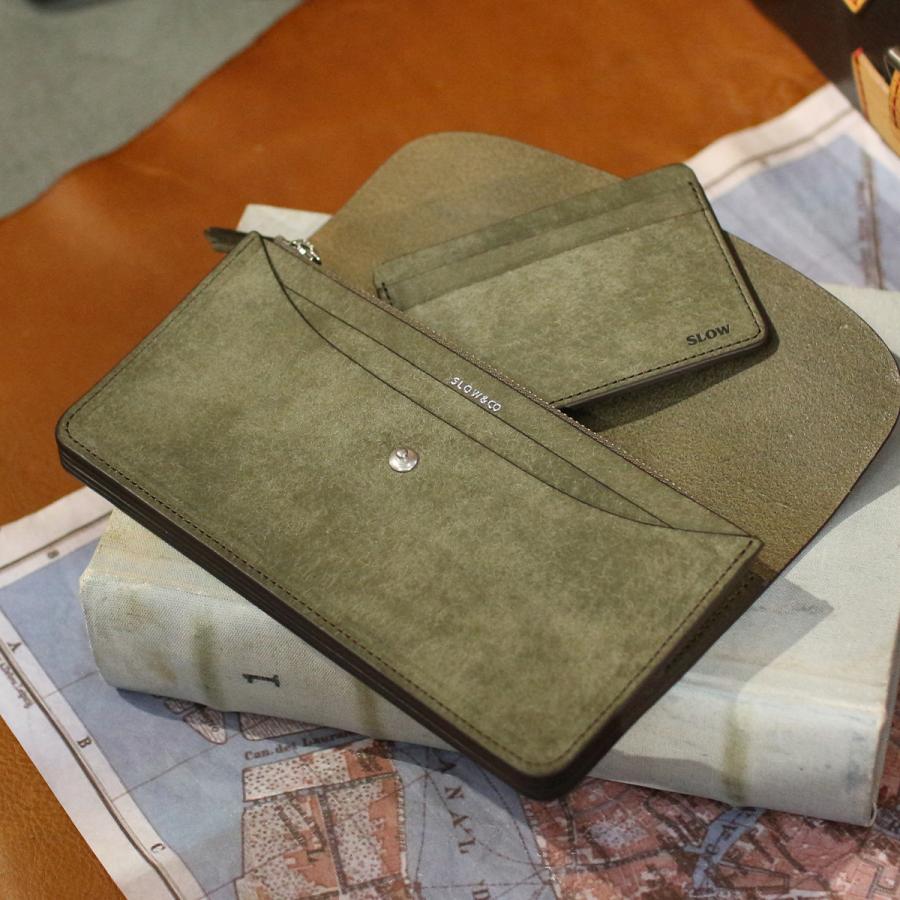 最大50% 4/25限定 SLOW スロウ 長財布 メンズ レディース ブランド レザー 本革 日本製 薄い財布 ロングウォレット カードケース付属 プエブロ Pueblo SO900P | SLOW(ファッション) | 18