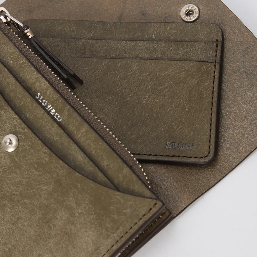 最大51% 3/30限定 SLOW スロウ 二つ折り財布 ミドル財布 メンズ レディース ブランド レザー 本革 日本製 ミドルウォレット プエブロ Pueblo SO901P | SLOW(ファッション) | 15