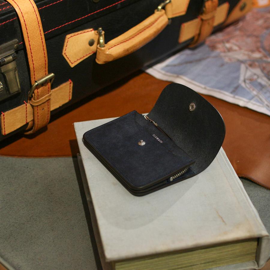 SLOW スロウ ミニ財布 二つ折り財布 メンズ レディース ブランド レザー 本革 日本製 薄型 薄い財布 スリム プエブロ Pueblo SO902P | SLOW(ファッション) | 14