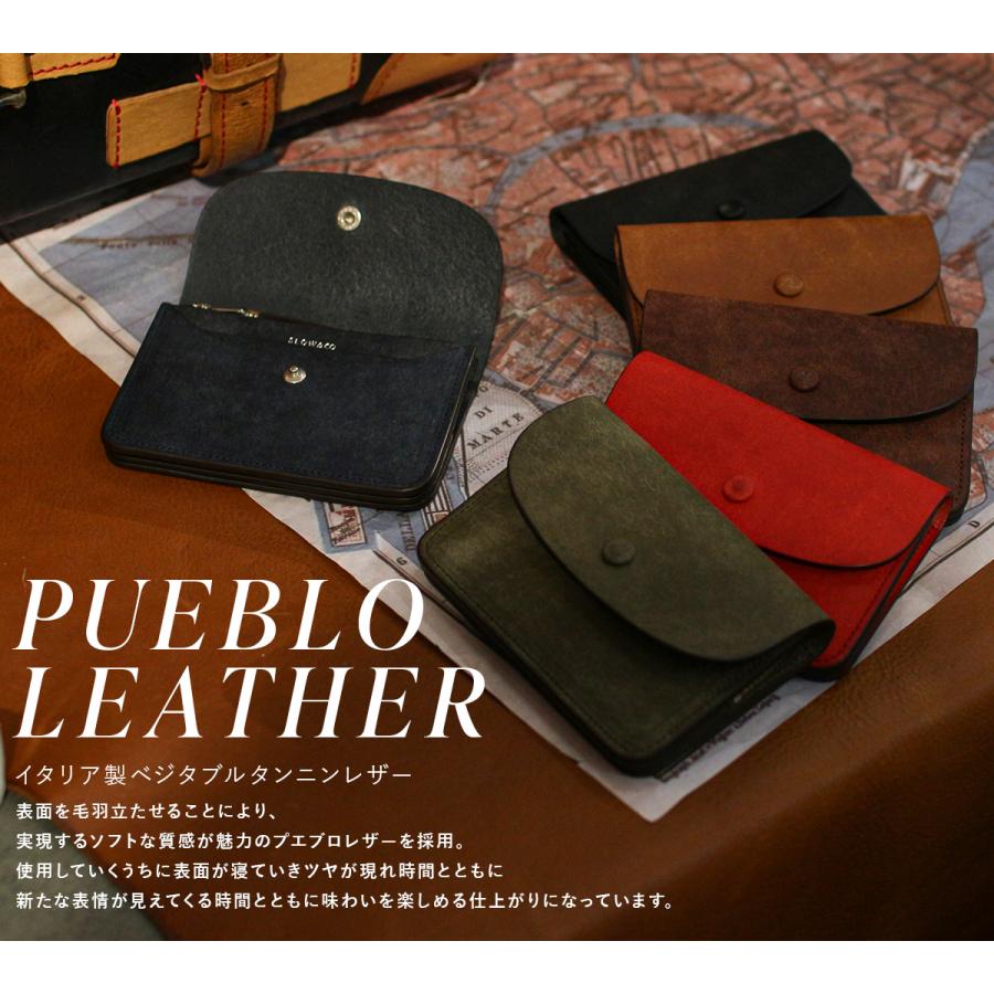 最大40% 4/1限定 SLOW スロウ ミニ財布 二つ折り財布 メンズ レディース ブランド レザー 本革 日本製 薄型 薄い財布 スリム プエブロ Pueblo SO902P | SLOW(ファッション) | 09