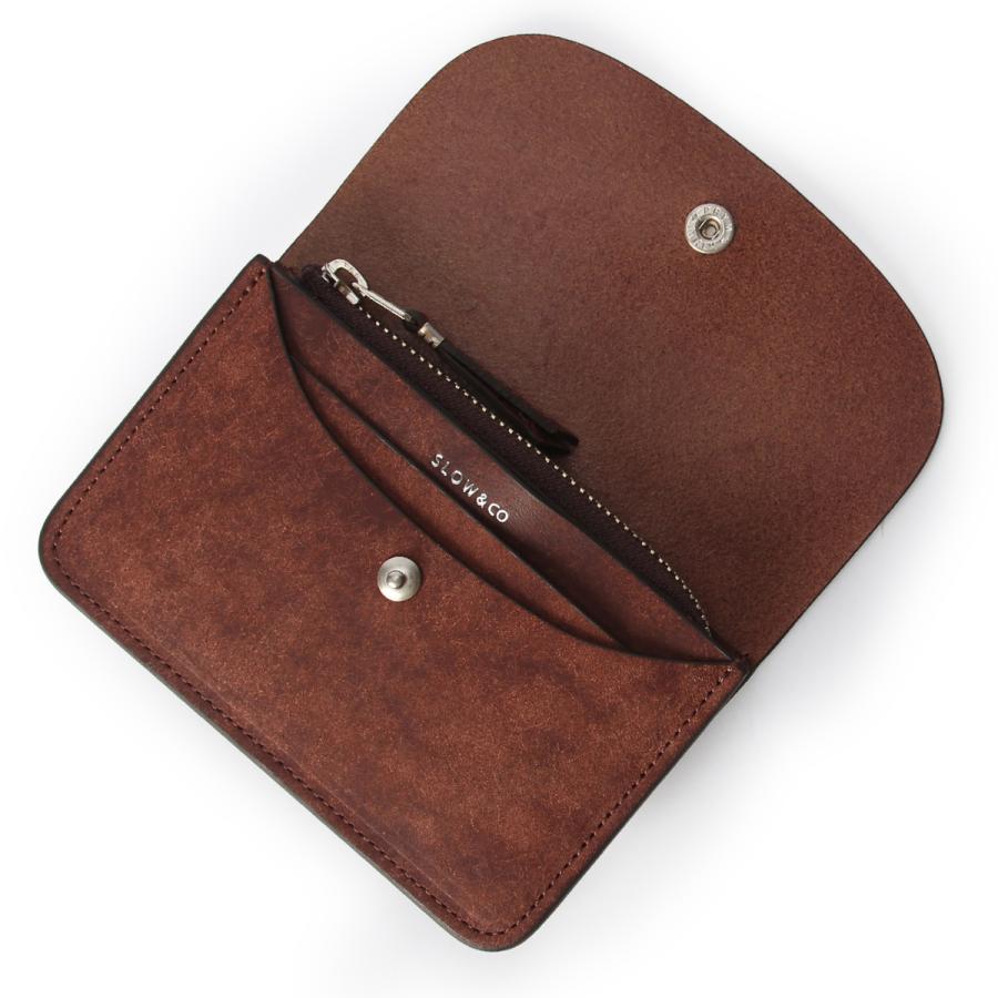 最大42% 4/26限定 SLOW スロウ ミニ財布 二つ折り財布 メンズ レディース ブランド レザー 本革 日本製 薄型 薄い財布 スリム プエブロ Pueblo SO902P | SLOW(ファッション) | 11