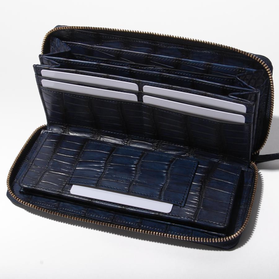 最大51% 12/28限定 SLOW スロウ 財布 長財布 クロコダイル レザー 本革 メンズ ブランド ワニ革 ラウンドファスナー 大容量 藍染 日本製 crocodile SO910R | SLOW(ファッション) | 09