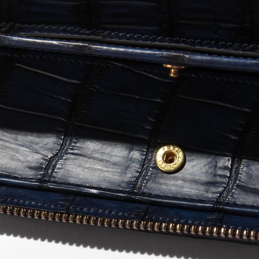 最大50% 4/25限定 SLOW スロウ 財布 長財布 クロコダイル レザー 本革 メンズ ブランド ワニ革 ラウンドファスナー 大容量 藍染 日本製 crocodile SO910R | SLOW(ファッション) | 12