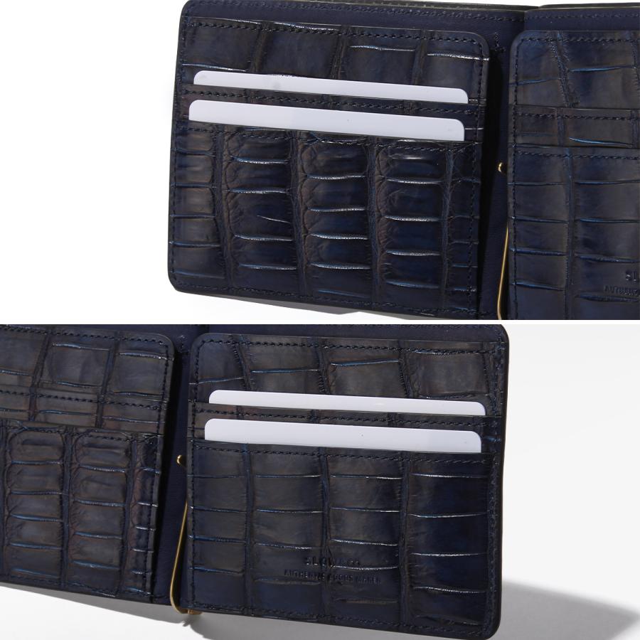 【極美品✨価格応相談❣️】SLOW&CO スロウ　二つ折財布　マネークリップ　本革 SLOW(ファッション) SLOW スロウ 財布 二つ折り財布 薄い財布