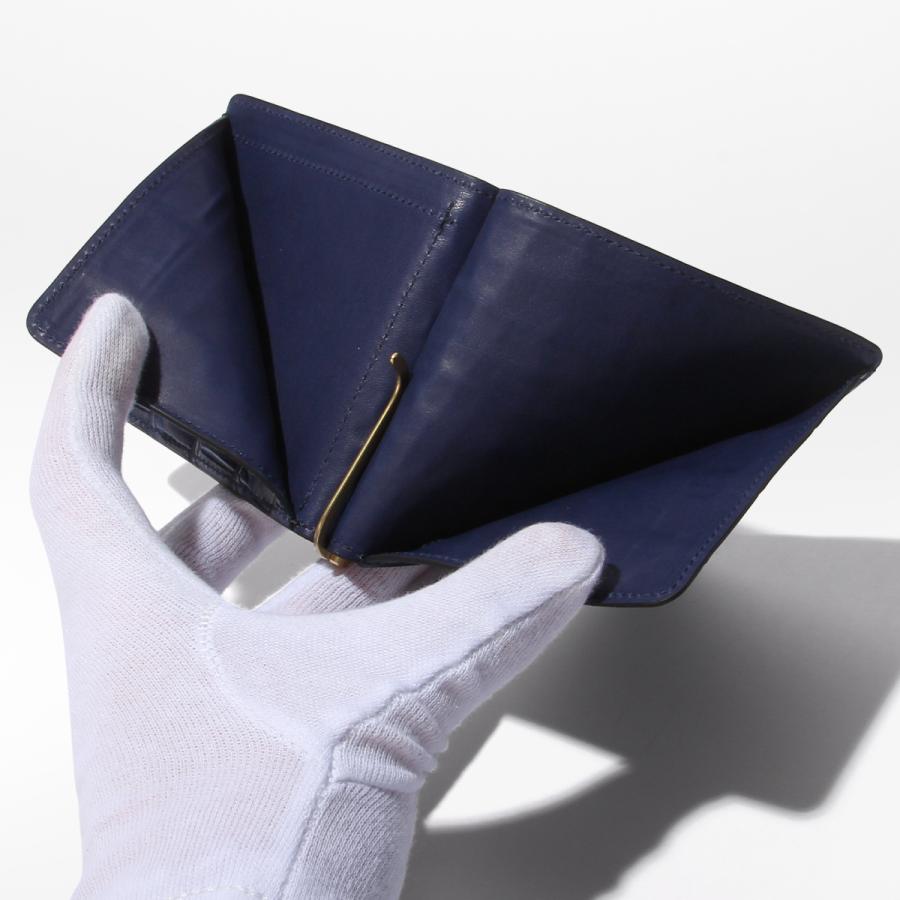 最大46% 2/19限定 SLOW スロウ 財布 二つ折り財布 マネークリップ クロコダイル レザー 本革 メンズ ブランド 小銭入れ付き ワニ革 藍染 日本製 crocodile | SLOW(ファッション) | 10