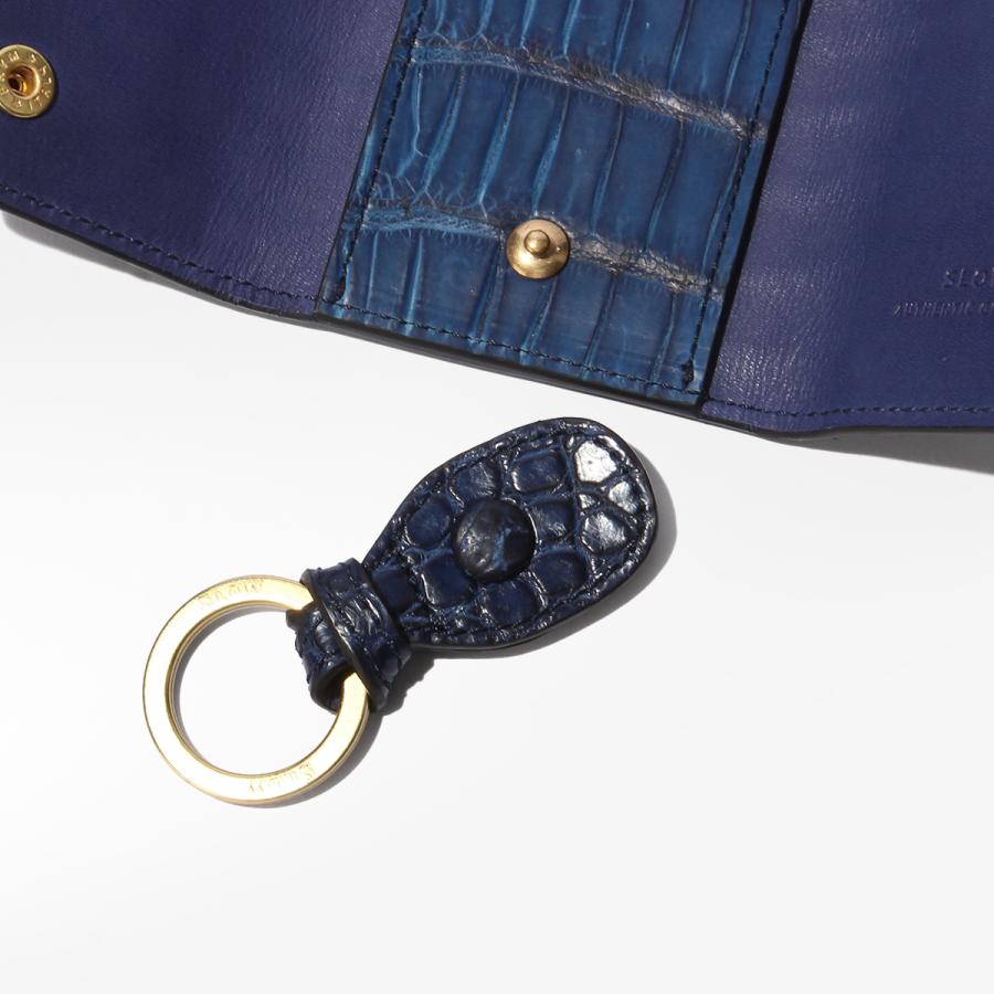 最大55% 3/15限定 SLOW スロウ キーケース スマートキー クロコダイル レザー 本革 メンズ ブランド ワニ革 藍染 日本製 4連 crocodile SO915R | SLOW(ファッション) | 08