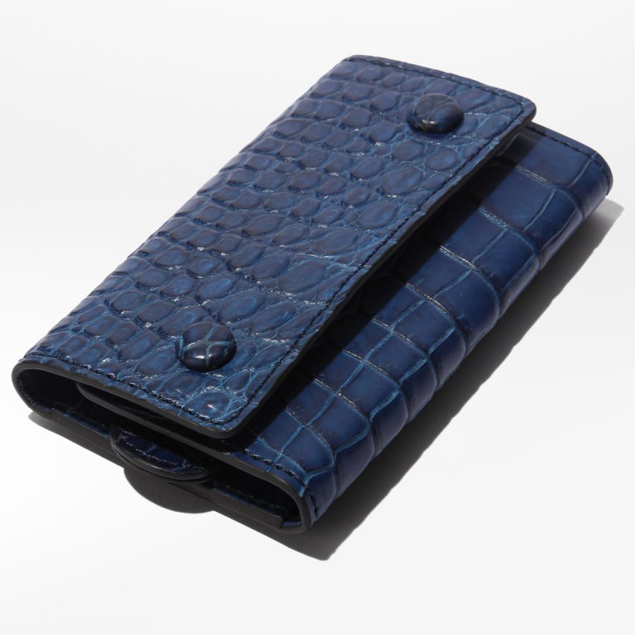 最大55% 3/15限定 SLOW スロウ キーケース スマートキー クロコダイル レザー 本革 メンズ ブランド ワニ革 藍染 日本製 4連 crocodile SO915R | SLOW(ファッション) | 13