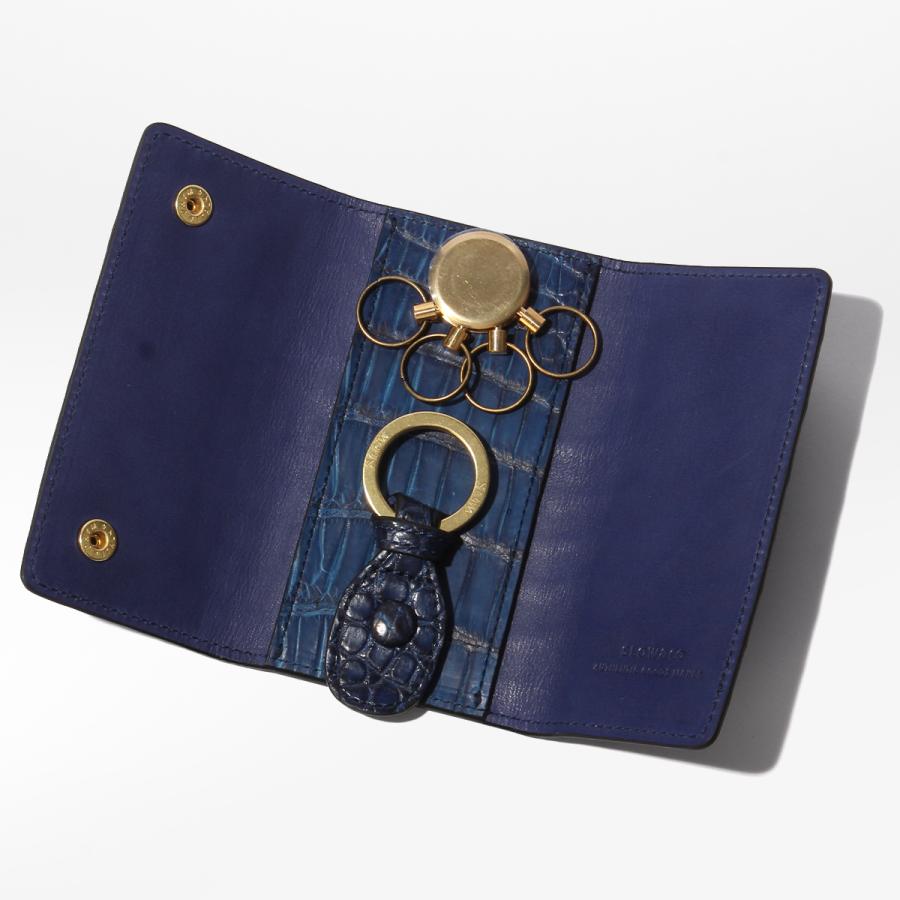 最大51% 4/28から SLOW スロウ キーケース スマートキー クロコダイル レザー 本革 メンズ ブランド ワニ革 藍染 日本製 4連 crocodile SO915R | SLOW(ファッション) | 05