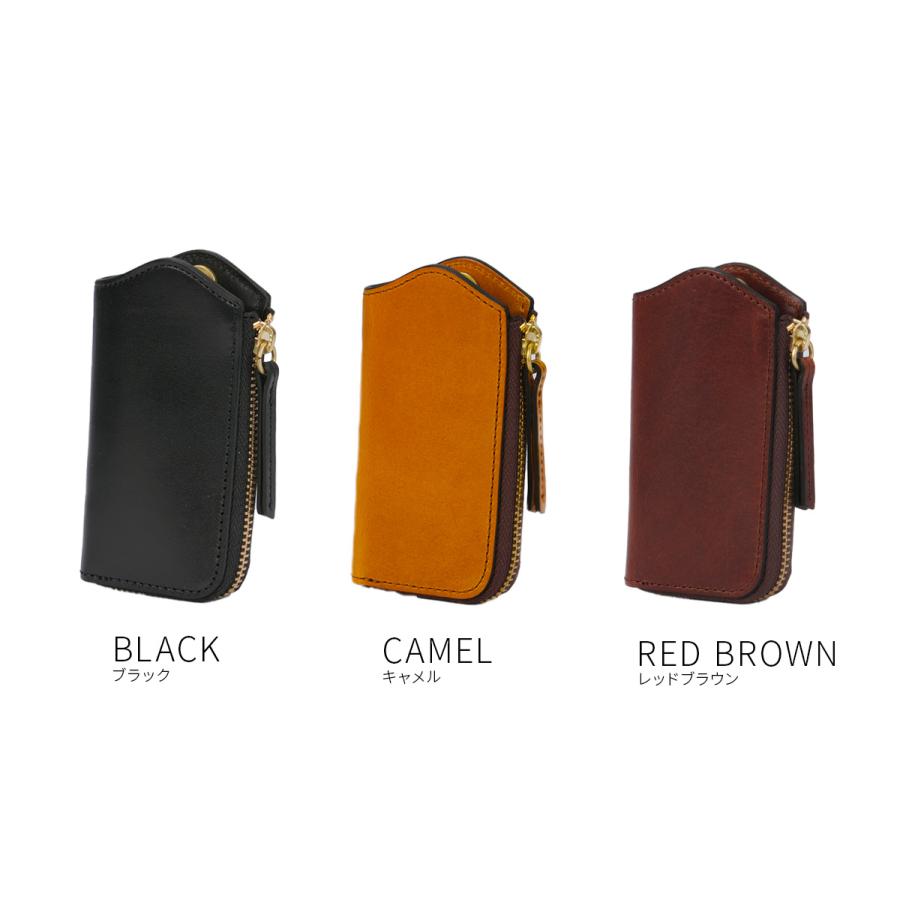 最大42% 3/30限定 SLOW スロウ キーケース メンズ ブランド レザー 本革 日本製 L字ファスナー キーリング スマートキー 3連 HERBIE SO928RS | SLOW(ファッション) | 04