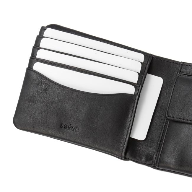 ゾンネ 二つ折り財布 メンズ レディース ブランド 本革 軽量 薄型 薄い財布 レザー ミドルウォレット ソフテン SONNE SOFTEN SOFT003 | SONNE | 14