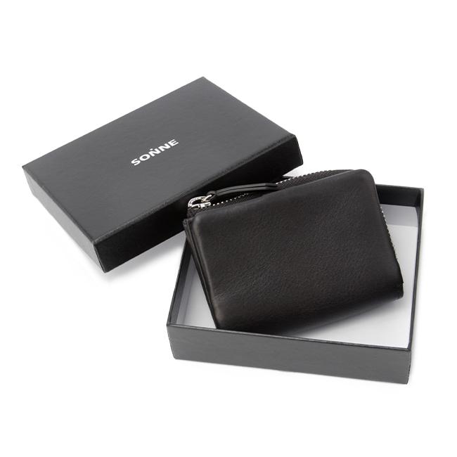 最大53% 3/22まで ゾンネ ミニ財布 メンズ レディース ブランド 軽量 本革 レザー 小銭入れ コインケース ミニウォレット ソフテン SONNE SOFTEN SOFT004 | SONNE | 18