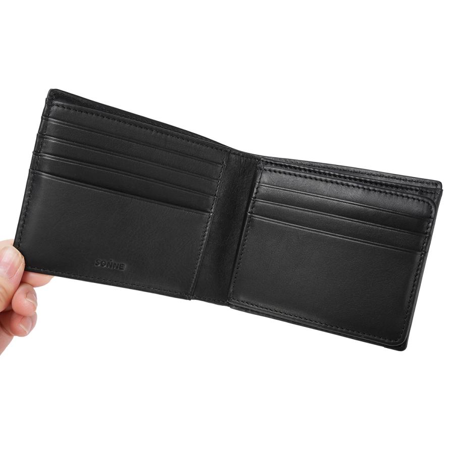 最大37% 2/19限定 ゾンネ リスヴェロ 二つ折り財布 本革 バケッタスムースレザー 化粧箱付き ギフト SONNE LISVERO SOMN002 | SONNE | 06