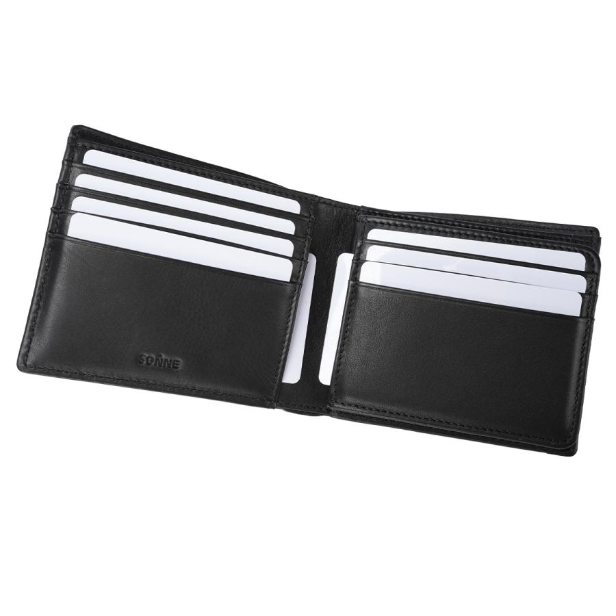 最大42% 12/28限定 ゾンネ リスヴェロ 二つ折り財布 本革 バケッタスムースレザー 化粧箱付き ギフト SONNE LISVERO SOMN002 | SONNE | 07