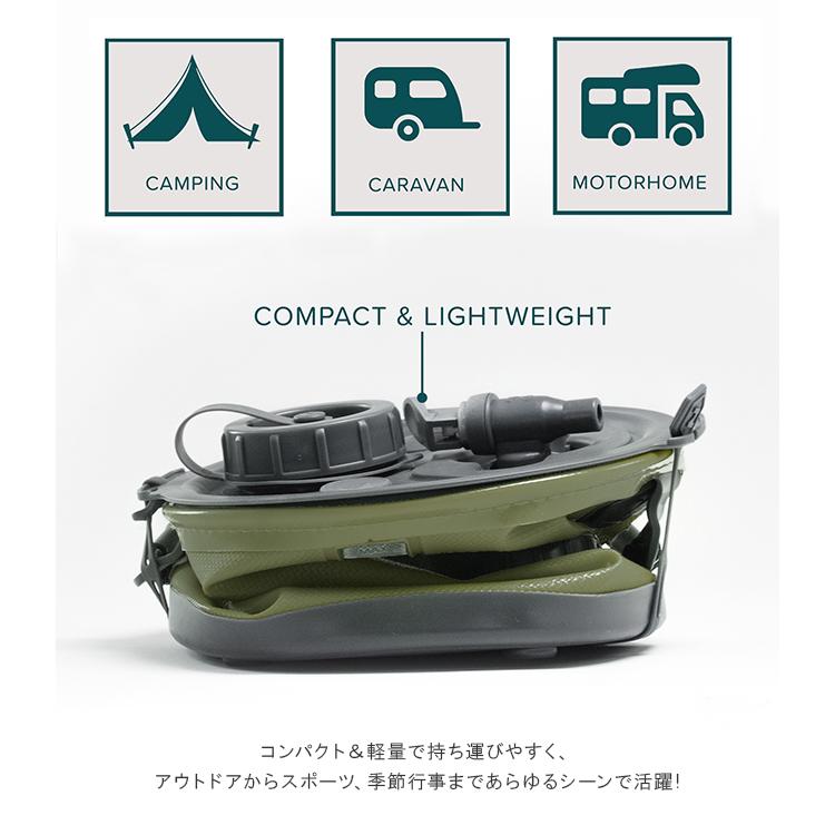 コラプズ ウォータージャグ バケツ 水タンク 折りたたみ キャンプ アウトドア バーベキュー スタンド コラプシブル 2in1 COLAPZ SORC-001 | UNBY | 11