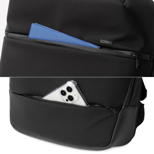 最大41% 4/25限定 ゾンネ リュック ビジネスリュック B4 軽量 マイクロファイバーレザー トリム SONNE TRIM SOSL002 メンズ ブランド | SONNE | 12