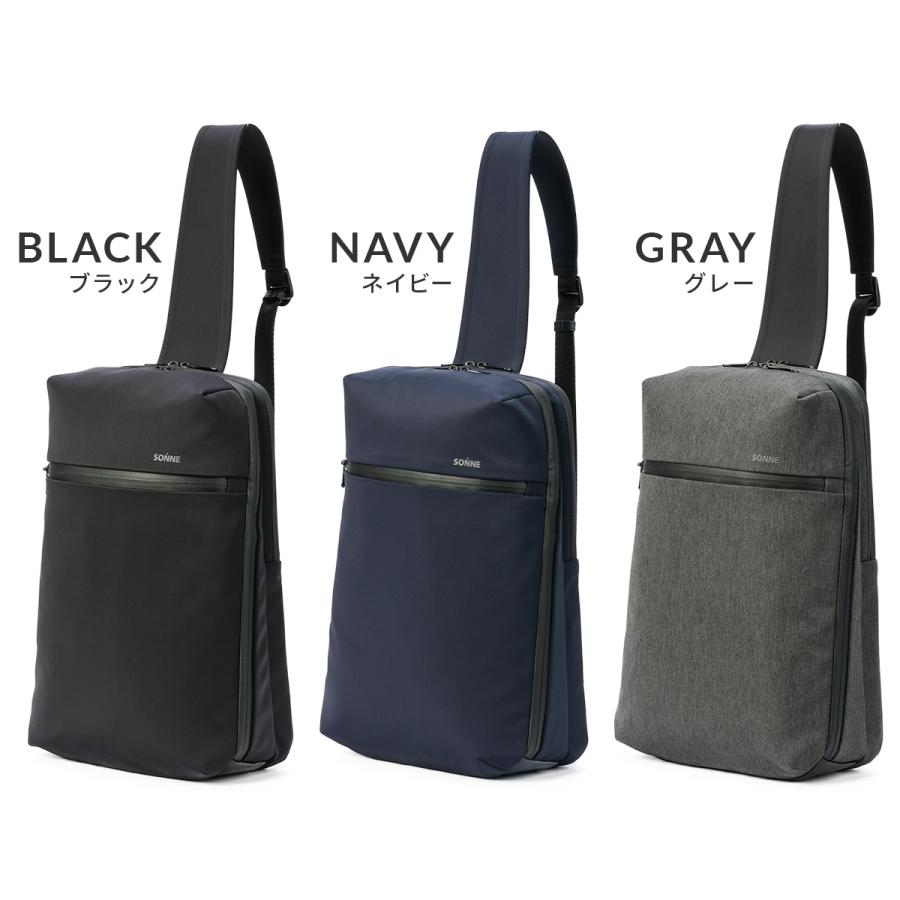 最大42% 4/22限定 ゾンネ トリム ボディバッグ ワンショルダーバッグ メンズ ブランド 斜めがけバッグ 撥水 軽量 A4 SONNE TRIM SOSL006 | SONNE | 04