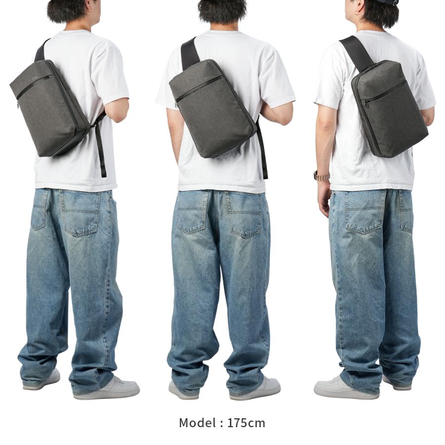 最大44% 3/22まで ゾンネ トリム ボディバッグ ワンショルダーバッグ メンズ ブランド 斜めがけバッグ 撥水 軽量 A4 SONNE TRIM SOSL006 | SONNE | 06