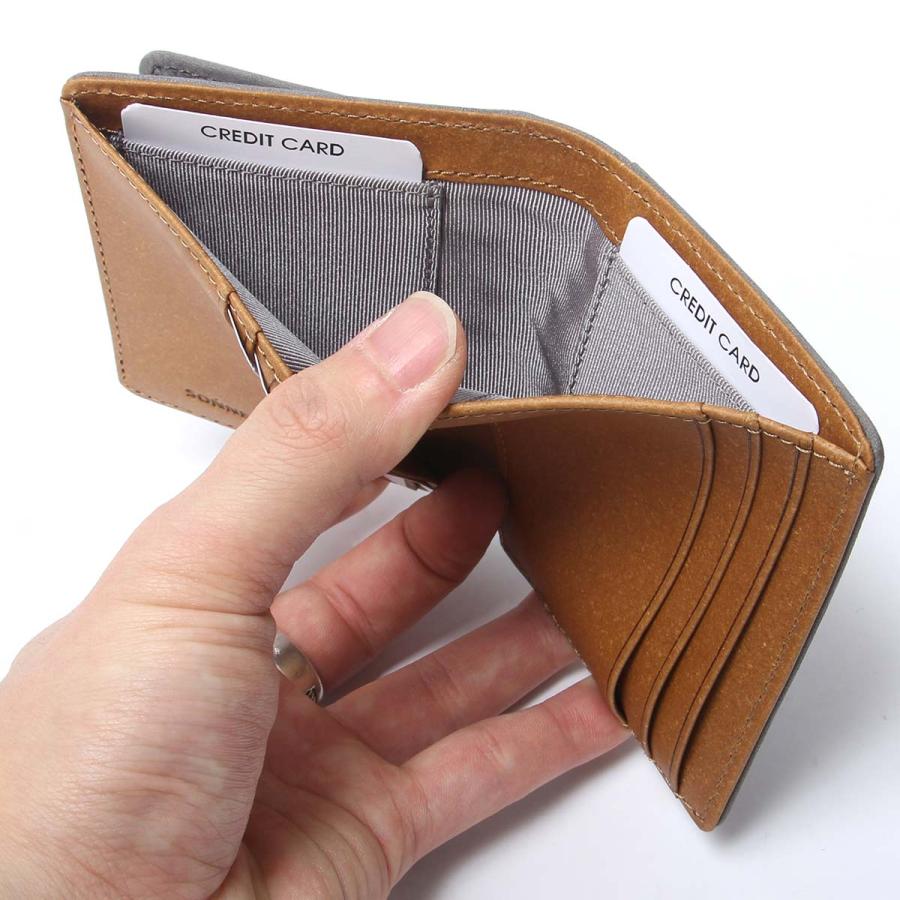 最大41% 2/15限定 ゾンネ エコラックス 財布 二つ折り財布 本革 ミニ財布 ミニウォレット メンズ ブランド SONNE ECOLUX SOUS002 | SONNE | 09