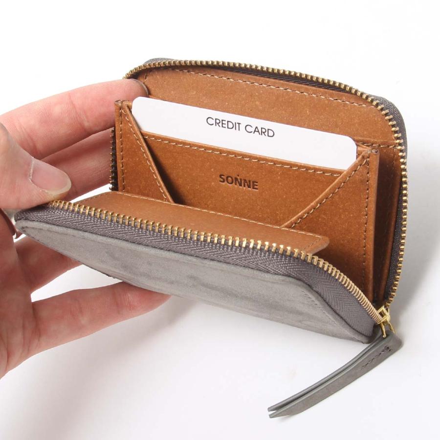 最大42% 12/28限定 ゾンネ エコラックス ミニウォレット ミニ財布 財布 二つ折り財布 本革 メンズ ブランド SONNE ECOLUX SOUS003 | SONNE | 09