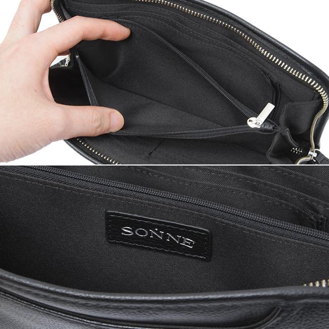 最大42% 2/17まで ゾンネ 財布 ショルダーウォレット スマホショルダー 横型 本革 通帳 クラウディオ SONNE CLAUDIO SOX011 メンズ ブランド | SONNE | 10