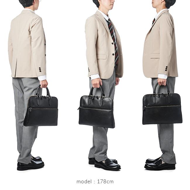 最大41% 2/15限定 ゾンネ ビジネスバッグ 1WAY ブリーフケース 本革 A4用紙 薄マチ スリム スマート クラウディオ SONNE CLAUDIO SOX013 メンズ ブランド | SONNE | 05