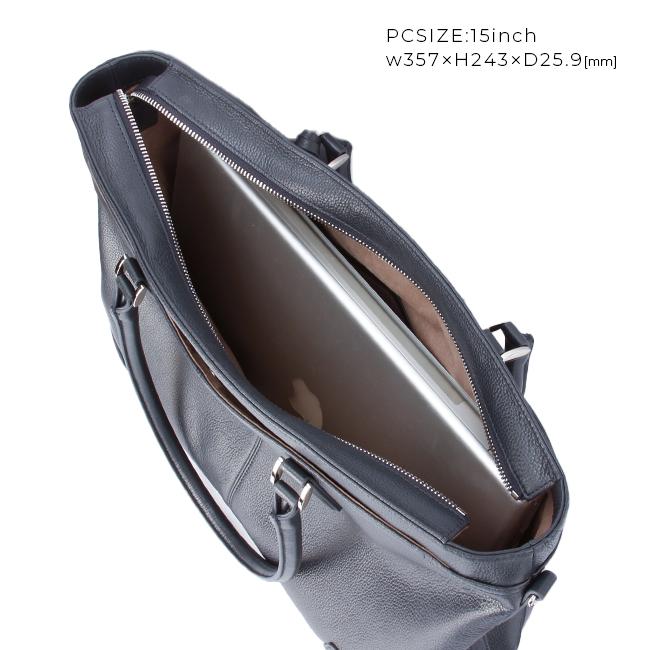 ゾンネ ビジネストートバッグ メンズ ブランド レザー 本革 黒 通勤 肩掛け A4 2WAYショルダートート クラウディオ SONNE CLAUDIO SOX026 | SONNE | 07