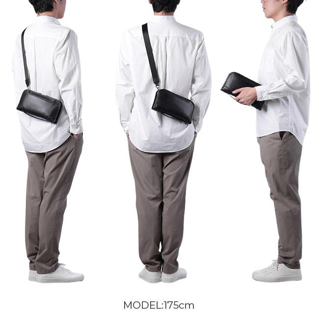 ゾンネ クラッチバッグ メンズ ブランド 50代 40代 軽量 薄型 横型 本革 レザー 2WAY ショルダーバッグ クラウディオ SONNE CLAUDIO SOX028 | SONNE | 05