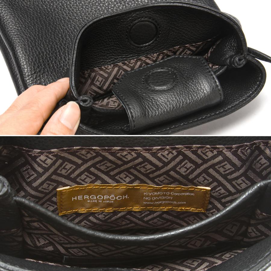 最大42% 1/4限定 エルゴポック ショルダーバッグ メンズ ブランド レザー 本革 軽量 日本製 斜めがけ 小さめ 縦型 ネックポーチ HERGOPOCH TC-RS | HERGOPOCH | 11