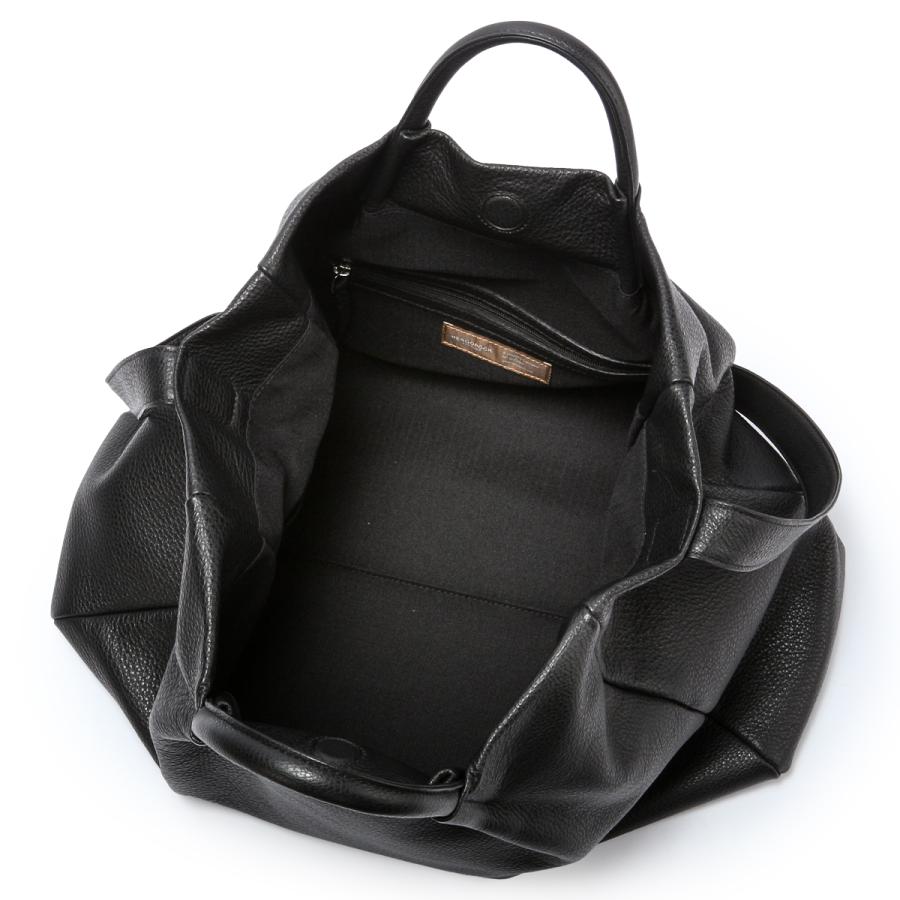 HERGOPOCH 2way レザートートバッグ ブラック ショルダー HERGOPOCH 2way レザートートバッグ ブラック ショルダー