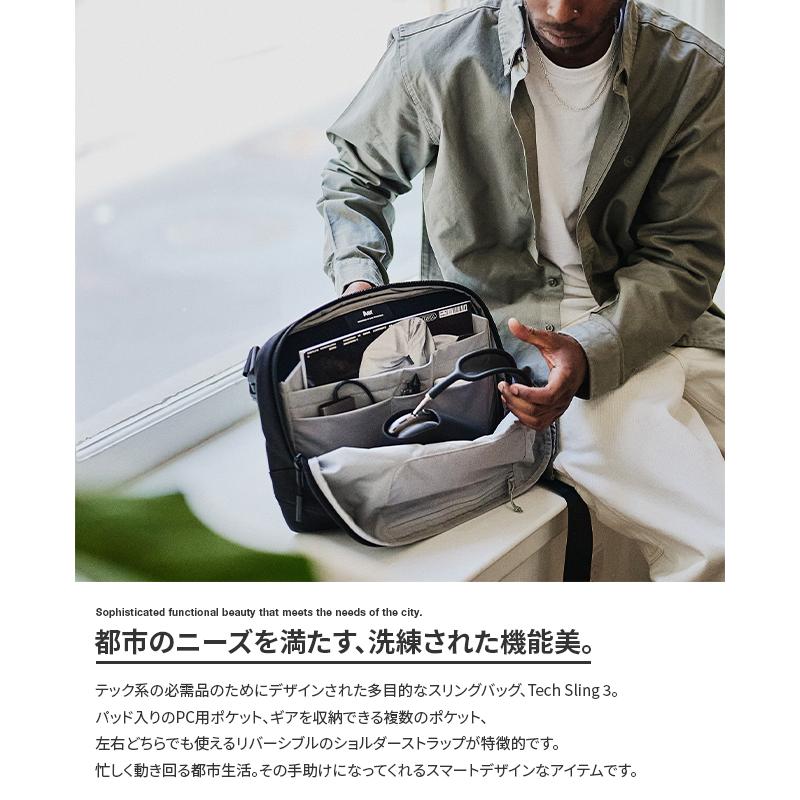 Aer Tech Sling 3 ボディバッグ ショルダーバッグ メンズ ブランド 防水 エアー テックコレクション Tech Collection A4 9L AER-31017 | Aer | 02