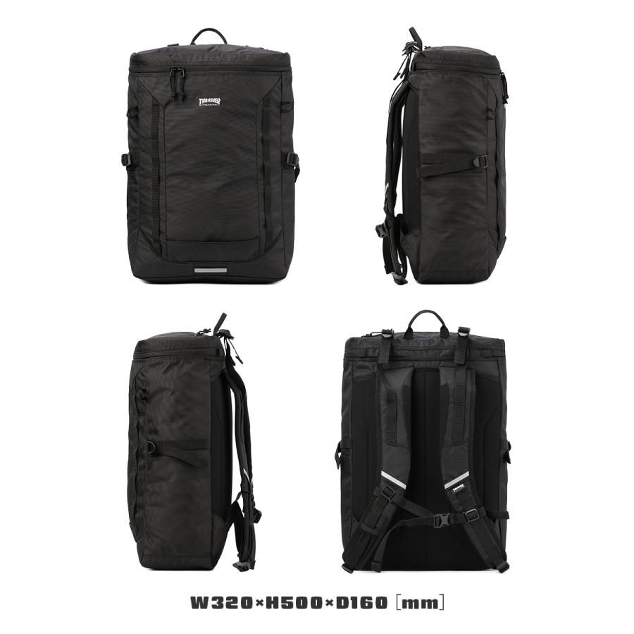 商品レビューで+5%｜スラッシャー ランニングプッシュ リュック 30L スクエア ボックス型 通学 男子 女子 高校生 女子高生 中学生 大容量 撥水 通学リュック スクールリュック THRASHER RUNNING PUSH THR-321 THRASHER（スラッシャー） 最大50% 1/15限定 2025年モデル ランニング