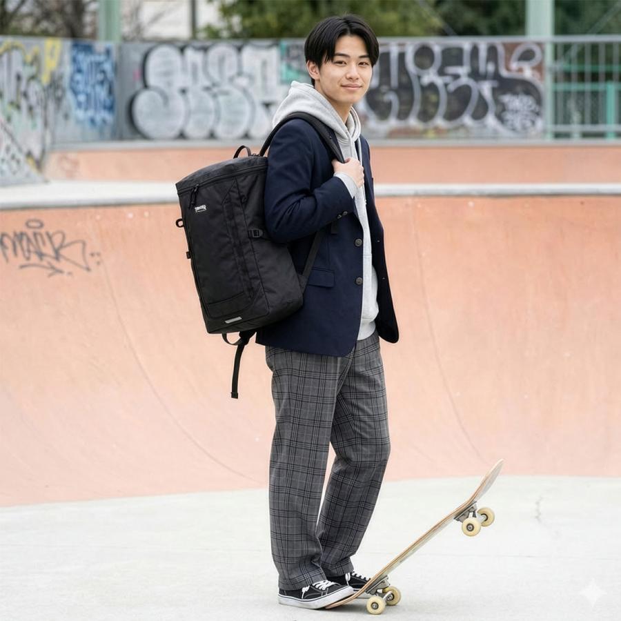 スラッシャー ランニングプッシュ リュック 30L 通学 男子 女子 高校生 通学リュック スクールリュック THRASHER THR-321 | THRASHER | 07