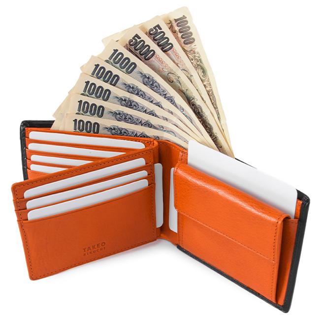 TAKEO KIKUCHI タケオキクチ 財布 二つ折り財布 メンズ 本革