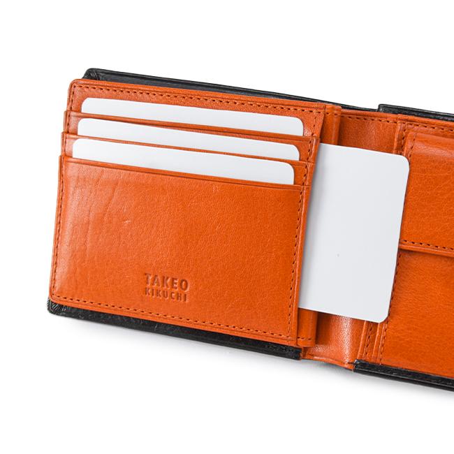 未使用品✨️　TASAKI　タサキ　レザー　折り財布　オレンジ 未使用品✨️ TASAKI タサキ レザー 折り財布 オレンジ 小物