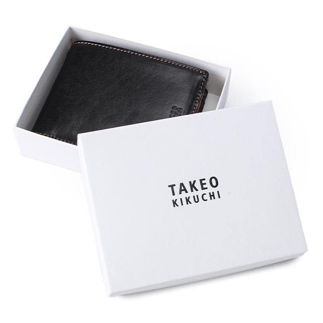 TAKEO KIKUCHI（タケオキクチ） 財布 二つ折り財布 メンズ 本革 レザー
