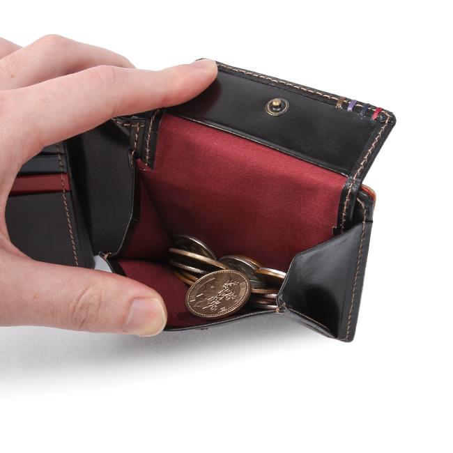 Round Pure 楽天市場】タケオキクチ 財布 二つ折り 赤 折財布 メンズ TAKEO