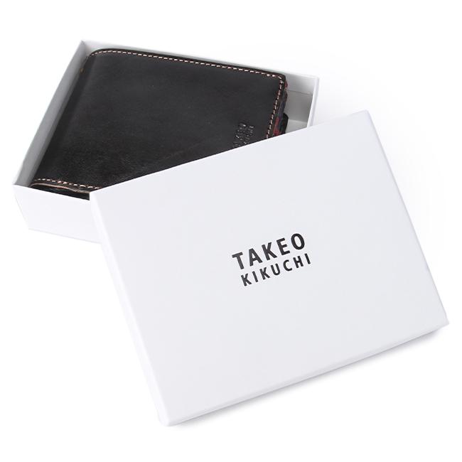 TAKEO KIKUCHI（タケオキクチ） 財布 二つ折り財布 メンズ 本革 レザー