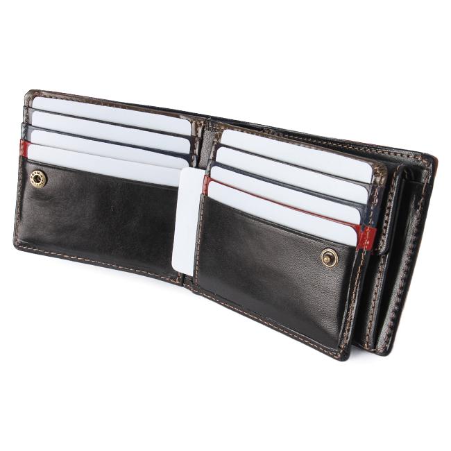 【新品未使用】TAKEO KIKUCHI タケオキクチ 本革 二つ折り財布 箱付 TAKEO KIKUCHI 最大42% 10/19限定 タケオキクチ 財布 二つ折り