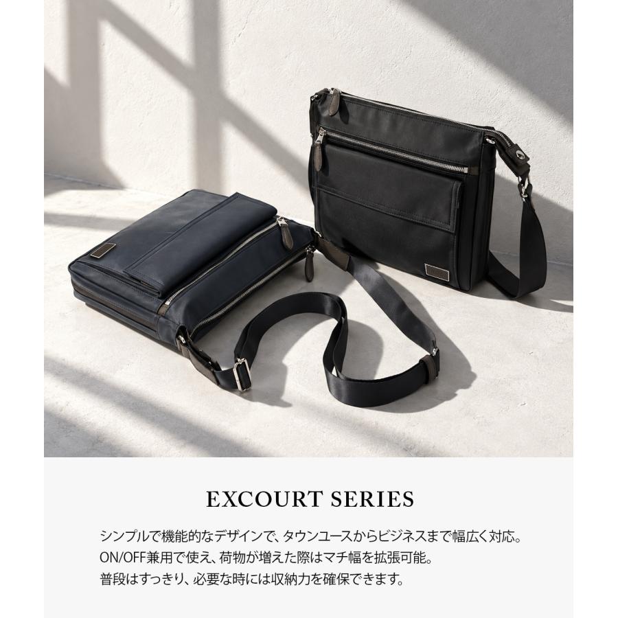 最大50% 10/27限定 タケオキクチ エクスコート ショルダーバッグ メンズ ブランド 斜めがけバッグ 撥水 拡張 日本製 B5 TAKEO KIKUCHI 707152 | TAKEO KIKUCHI | 04