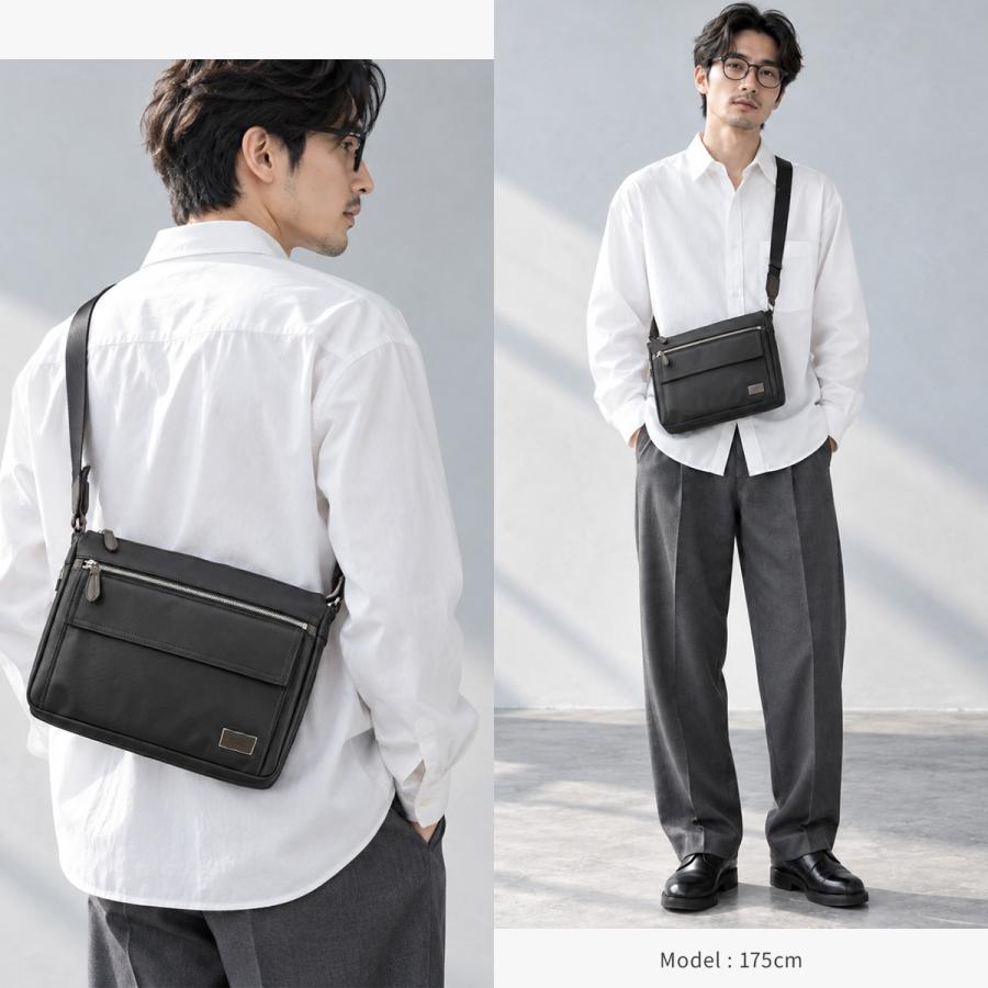 最大50% 10/27限定 タケオキクチ エクスコート ショルダーバッグ メンズ ブランド 斜めがけバッグ 撥水 拡張 日本製 B5 TAKEO KIKUCHI 707152 | TAKEO KIKUCHI | 07