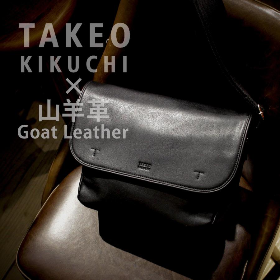 最大50% 10/22限定 タケオキクチ ショルダーバッグ メンズ ブランド レザー 本革 軽量 弱撥水 斜めがけ 小さめ フラップ A5 TAKEO KIKUCHI Phil フィル 709111 | TAKEO KIKUCHI | 05