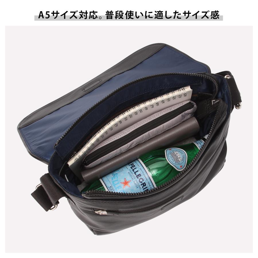 最大50% 10/22限定 タケオキクチ ショルダーバッグ メンズ ブランド レザー 本革 軽量 弱撥水 斜めがけ 小さめ フラップ A5 TAKEO KIKUCHI Phil フィル 709111 | TAKEO KIKUCHI | 12