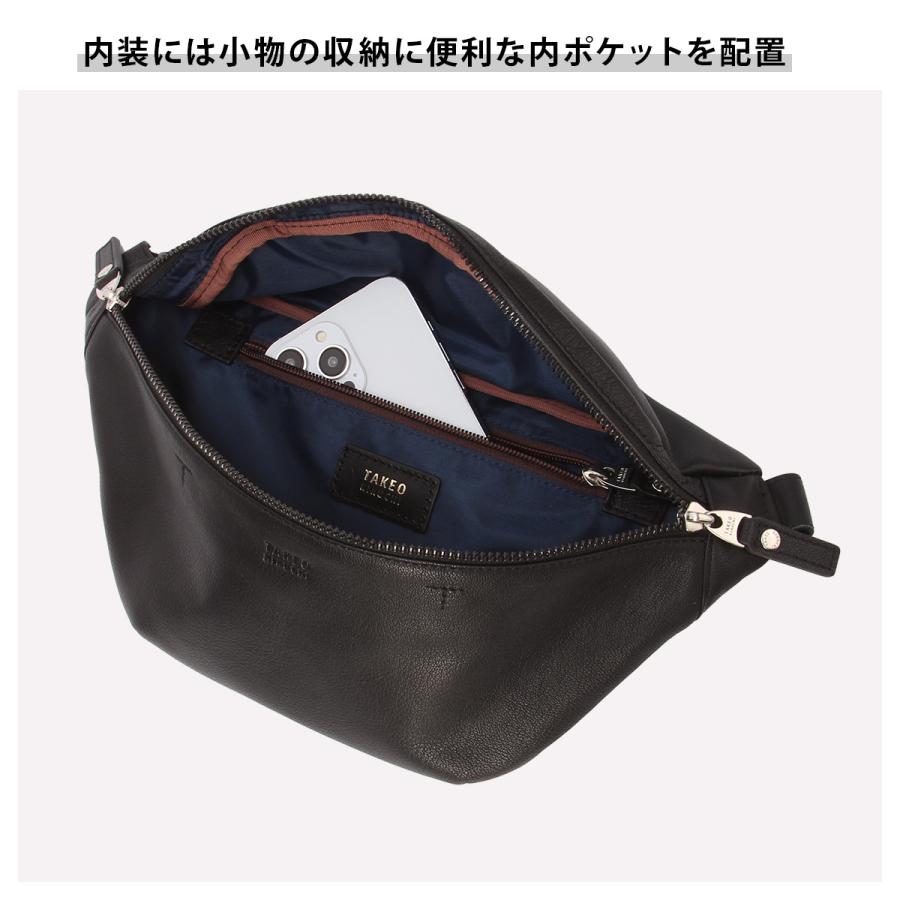 新品✨TAKEO KIKUCHI タケオキクチ ボディバッグ 黒 ワンショルダー TAKEO KIKUCHI（タケオキクチ） 最大51% 8/16限定 ボディバッグ ワン