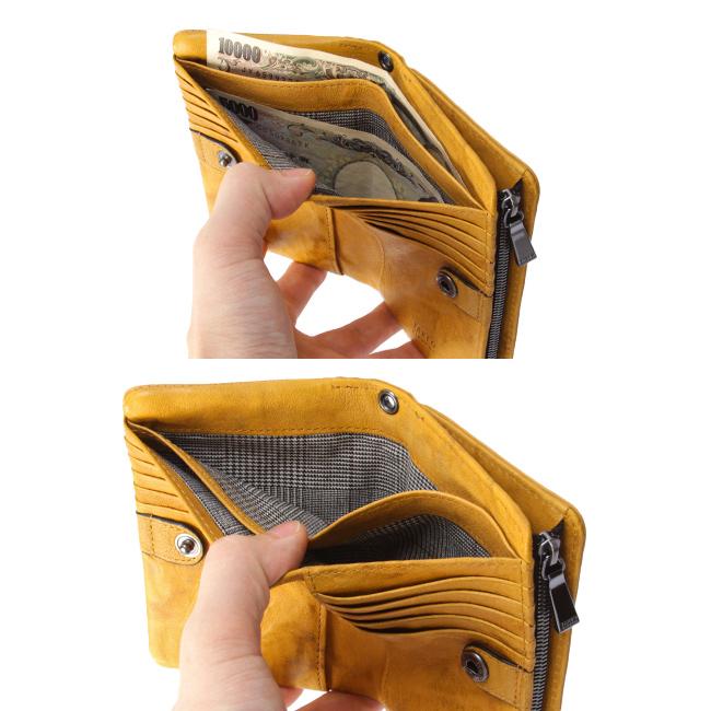 最大51% 2/17まで タケオキクチ 財布 二つ折り財布 ミドル財布 メンズ 本革 レザー コンパクト L字ファスナー オイスター TAKEO KIKUCHI 720625 | TAKEO KIKUCHI | 14