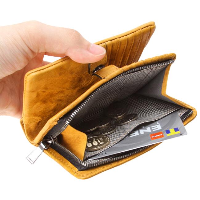 最大51% 2/17まで タケオキクチ 財布 二つ折り財布 ミドル財布 メンズ 本革 レザー コンパクト L字ファスナー オイスター TAKEO KIKUCHI 720625 | TAKEO KIKUCHI | 16