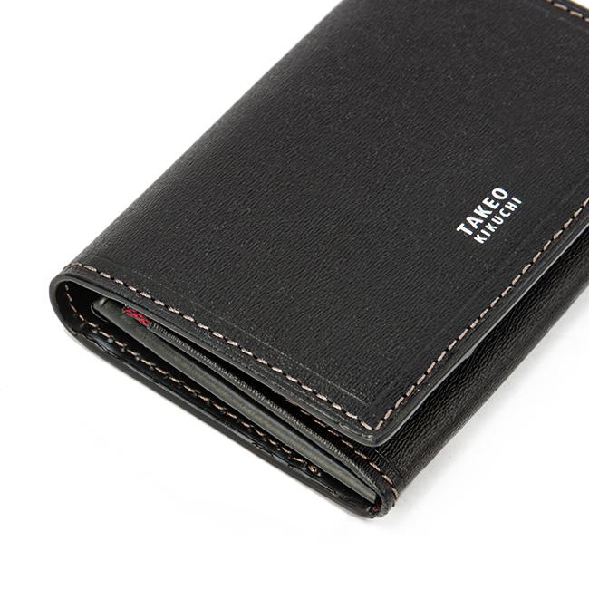 TAKEO KIKUCHI ブラック レザー 名刺入れ Made in JAPAN】ラムタッチレザー 名刺入れ（名刺入れ） | TAKEO