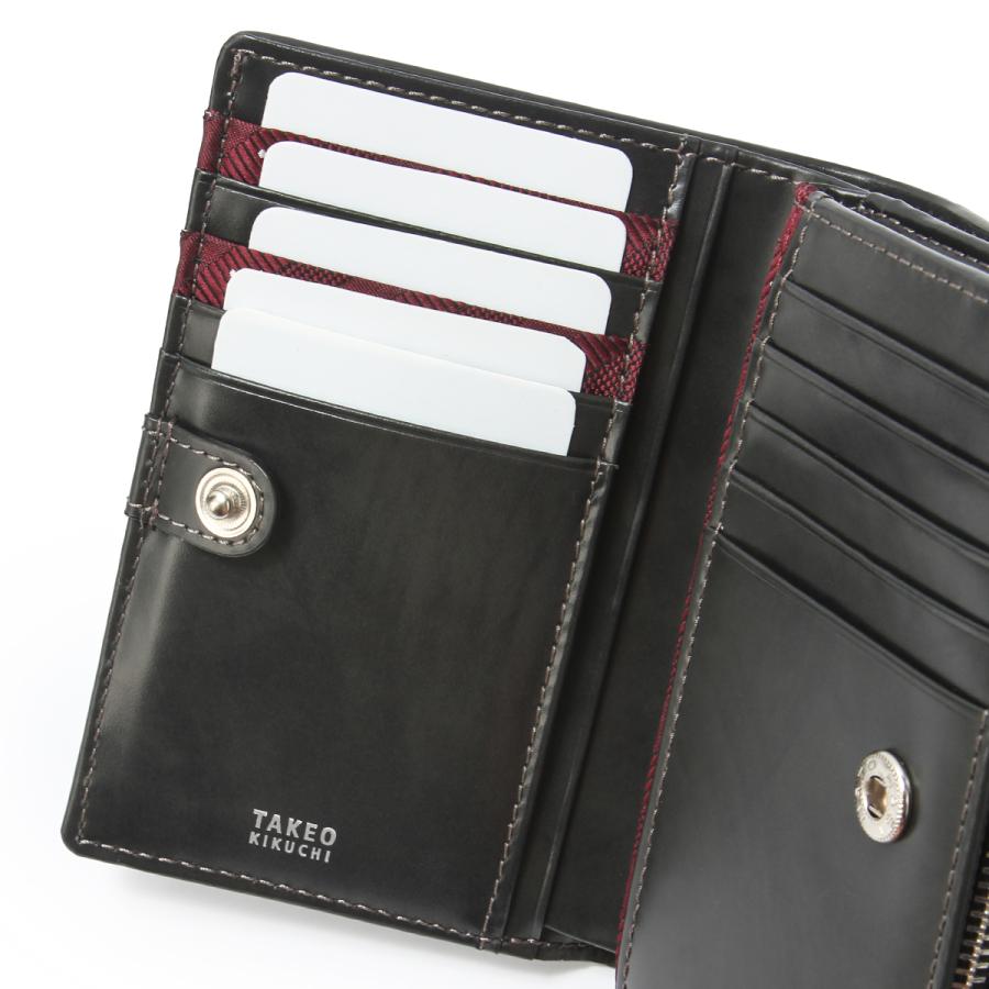 TAKEO KIKUCHI（タケオキクチ） 限定品 二つ折り財布 ミドル財布