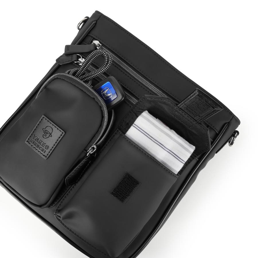 タケオキクチ ベルクロII ショルダーバッグ メンズ ブランド 斜めがけバッグ ミニ 小さめ TAKEO KIKUCHI VELCRO II 732124 | TAKEO KIKUCHI | 09